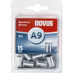 Novus Office 106440900 slepá nitovacie matice (Ø x d) 9 mm x 15 mm M6 hliník hliník 10 ks; 106440900