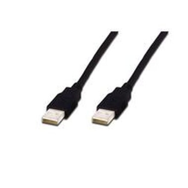 Digitus USB kábel A/samec na A/samec, čierny, Meď, 1m (AK-300100-010-S)