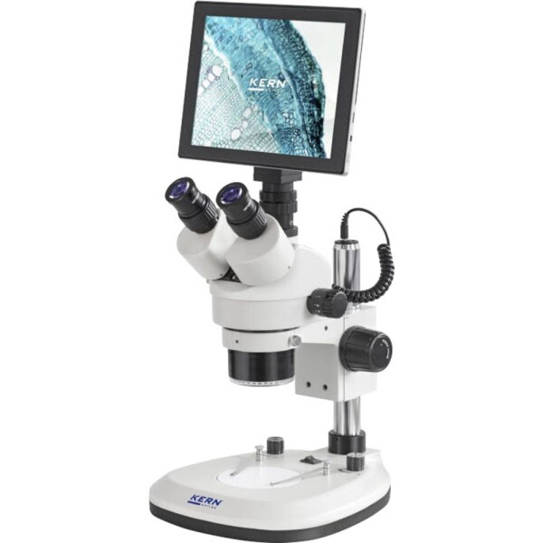 Kern OZL 466T241, trinokulárny stereomikroskop, 45 x, vrchné svetlo, spodné svetlo, OZL 466T241; OZL 466T241