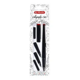 Herlitz Kaligrafické pero plniace / sada / čierna (8623001)