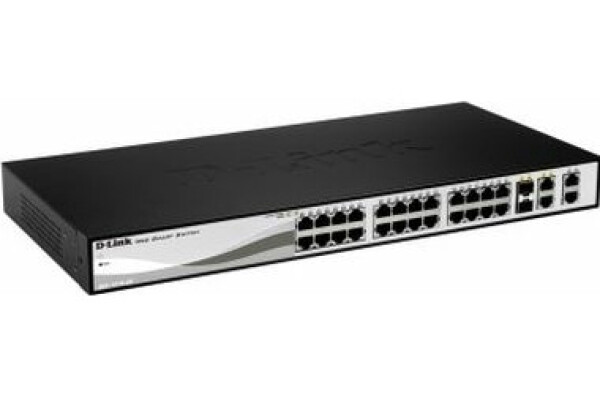 D-Link DGS-1210-28P Gigabit PoE SMART Switch 24x Gigabit RJ45 4X Gigabit SFP