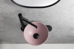 SAPHO - MINOR betónové umývadlo na dosku, priemer 26cm, ružová mat MR26021