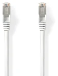 Nedis CAT8.1 / Sieťový kábel / S/FTP / RJ45 - RJ45 / 0,25 m / biela / LSZH (CCGL85520WT025)