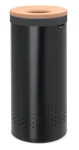Brabantia Kôš na bielizeň 35 L korok-čierna / 63.5 x 30 x 30 cm (120008)