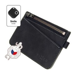 FIXED Smile Coins Kožená peňaženka so smart trackerom FIXED Smile Motion čierna (FIXSM-SCO-BK)