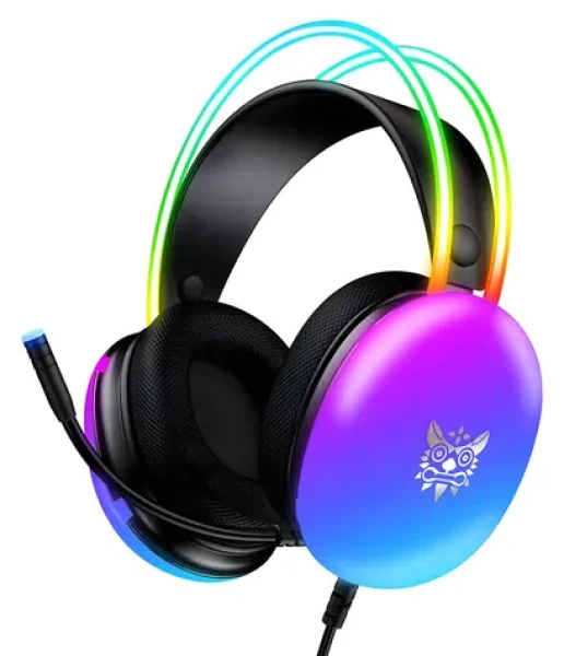 ONIKUMA X25 čierna / Herné slúchadlá / USB / jack 3.5 mm / RGB / mikrofón (X25 Black)