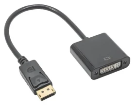 Akyga DVI (F) - DisplayPort (M) / Redukcia / ABS / 20 cm (AK-AD-58)