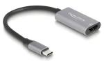 DeLock šedá / Adaptér USB Type-C (M) - HDMI (F) / DP Alt Mód / 4K / 60Hz / HDR (60020)