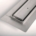 GELCO - MANUS PIASTRA podlahový žľab z nerezové oceli s roštom na dlaždice, L-1250, DN50 GMP88