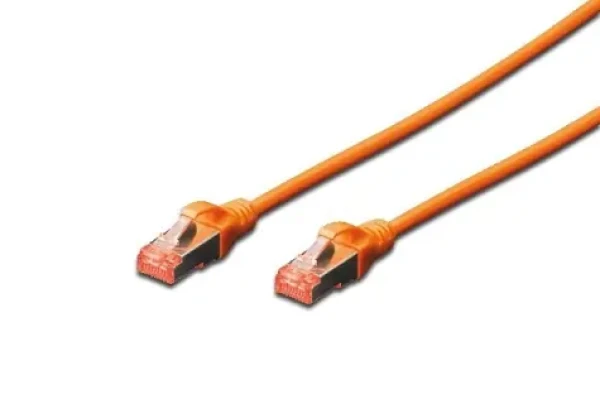 Digitus Cat6 S/FTP oranžová / Patch kábel / 1 m / RJ-45 / AWG 27/7 / LSZH (DK-1644-010/OR)