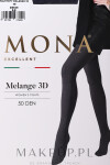 Dámske pančuchové nohavice MONA MELANGE 50 3D-5 černá 5-XL