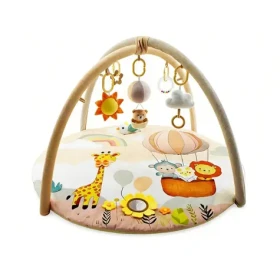 2KIDS TOYS Hracia deka s hrazdičkou Zvieratká / 5 závesných hračiek / Plyšový materiál / 0+ (2D98503)