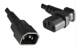 MicroConnect Power Cord C14 90 ° uhol - C13 1.8m čierna (PE040618A)