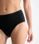 Dámske bavlnené midi nohavičky GO Daily 3P - BLACK - black 0004 - SLOGGI BLACK XL
