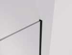 CERANO - Sprchová zástena Walk-in Crystal Ľ/P - 10 mm - bezvzperový systém - čierna matná, transparentné sklo - 120x200 CER-8050BD82671