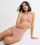 AMOURETTE - Kvetinová čipkovaná podprsenka s kosticami (limitovaná edícia) Triumph CHERRY ROSE 90H