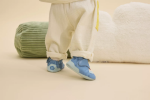 Affenzahn Krabbelschuh Leder Crawly Shark Blue barefoot capáčky 19 EUR
