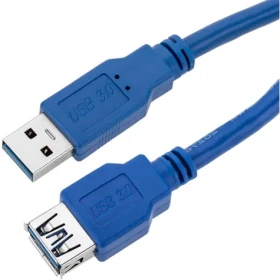 Techly predlžovací kábel USB-A modrý / Predlžovací kábel / USB-A - USB-A / 3 m / USB 3.2 Gen 1 (5 Gbit/s) (ICOC-U3-AA-30-EX)
