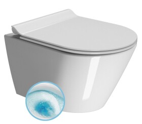 GSI - KUBE X závesná WC misa, GeniusFlush, 36x50cm, biela ExtraGlaze 941211