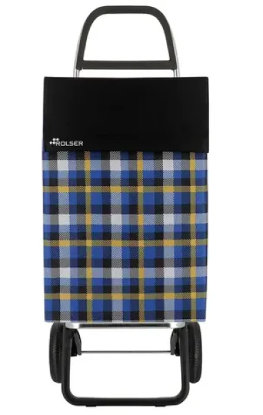 Rolser Jean Scottish 2 čierna / Nákupná taška na kolieskach / 2 kolieska / 43 l / nosnosť 50 kg / 1,12 kg