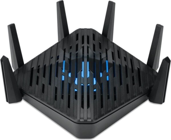 Acer Connect Predator W6 čierna / Router / Tri-Band / 1x 2.5Gbps + 4X 1Gbps / Wi-Fi 6 / 2.4 + 5.0 + 6 GHz (FF.G22WW.001)