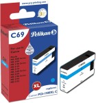 Pelikan Pelikan C69 Cyan nabój z Tonerem 1 ks Náhradný Wysoka (XL) wydajność Cyjan