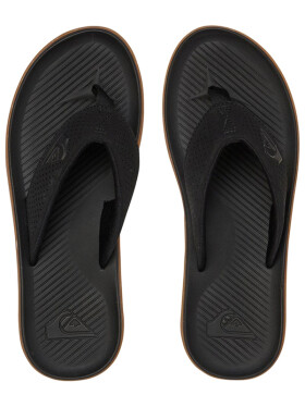 Quiksilver HALEIWA PLUS BLACK/BLACK/BROWN plážovky - 40EUR