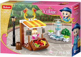 Sluban Girls Dream Village M38-B0870 Dobový stánok s ovocím a fontána /LEGO - kompatibilný/ figúrok|dielikov: 1|99