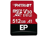 Patriot EP Series MicroSDXC 512 GB Class 10 UHS-I/U3 A1 V30 (PEF512GEP31MCX)