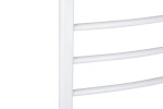 CERANO - Elektrický sušiak uterákov Luca, s displejom - 97 W - biela lesklá - 660x550 mm LIV-W-EG-6-55