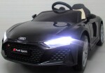 Mamido Elektrické autíčko Audi R8 Sport s čiernym prevedením, EVA kolesami a koženým ovládačom