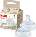 NUK Cumlík na dojčenskú fľašu S / Cumlík / silikónová / 2 ks / rýchlosť prietoku 3 (10124025)