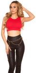 Sexy top KouCla Crop top na viazanie