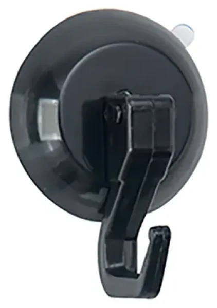 MSV háčik s prísavkou čierny / Háčik / plast / priemer 5,5 cm / nosnosť 4,5 kg