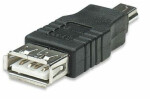 Manhattan Hi-Speed USB adaptér A žena to Mini-B male / čierny (308342-MA)