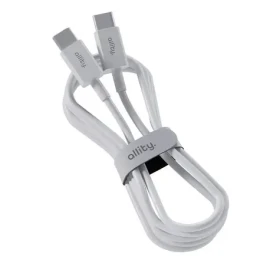 Allity AUC-03 Dátový kábel USB-C/USB-C 1m 100W biela (DATUSBC100WALL01WH)
