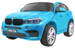 Mamido Elektrické autíčko BMW X6 M dvojmiestne XXL lakované modré