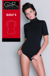 Dámske tričko s výstrihom 2456S Golf S - GATTA BODYWEAR L černá