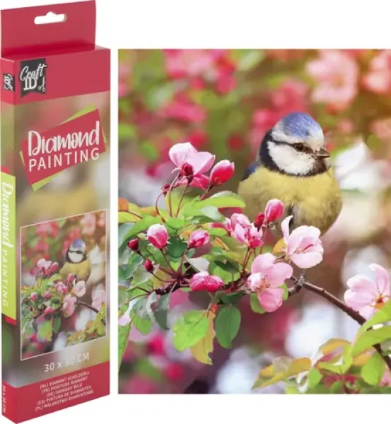 GRAFIX Diamantové maľovanie Sýkorka na vetve