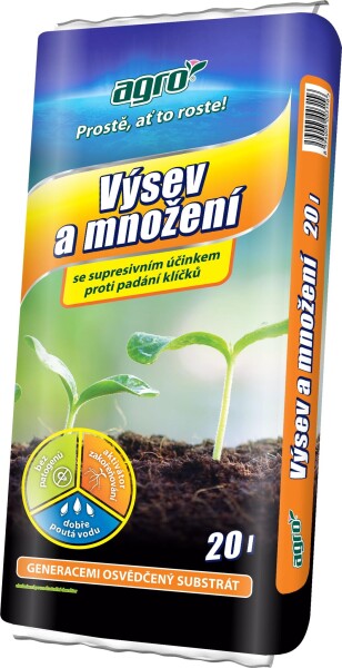 AGRO Substrát pre výsev a množenie 20 l