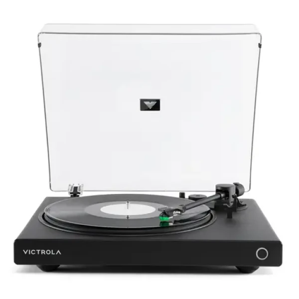 Victrola VPT-1520-BLK-INT Wave čierna / Gramofón / 2 rýchlostné / RCA / Auracast / predzosilňovač (100002200210)