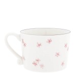 Bastion Collections Keramický hrnek White / Rose Little Flowers 240 ml