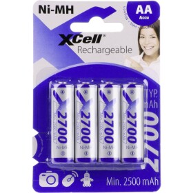 XCell X2700AA B4 tužkový akumulátor typu AA Ni-MH 2700 mAh 1.2 V 4 ks; 118740