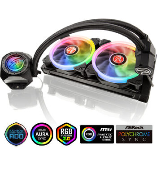 RAIJINTEK Orcus 240 RBW / 2x 120mm / 28 dB @ 1800 RPM / 250 W / ARGB / Intel amp; AMD (0R10B00105)