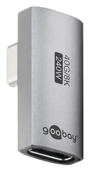 Goobay 74443 / USB-C adaptér / Otočený 90 ° / USB4 (74443)