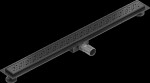 MEXEN/S - Flat M12 odtokový žľab 100 cm čierna 1721100-15