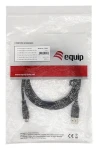Equip čierna / USB kábel / USB-A - USB-C / USB 2.0 / 3 A / 0,3 m (128830)