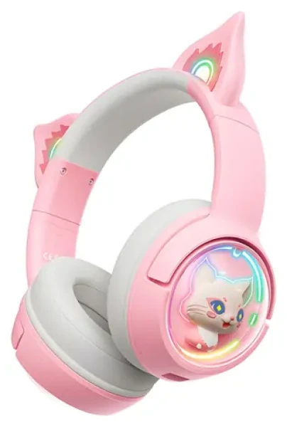 ONIKUMA B5 ružová / Herné slúchadlá / Bluetooth 5.3 / RGB / USB-C (B5 Pink)