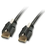 Lindy čierna / HDMI kábel / 5 m / High Speed / Ethernet / 3D / zámok konektorov (41388)