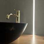 REA - Umývadlo na dosku Stella Black Marble Brush REA-U9086